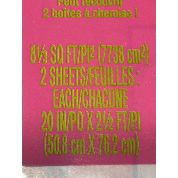 VTG 90s Barbie Hallmark Gift Wrap Paper Pink NOS NEW - Picture 3 of 4